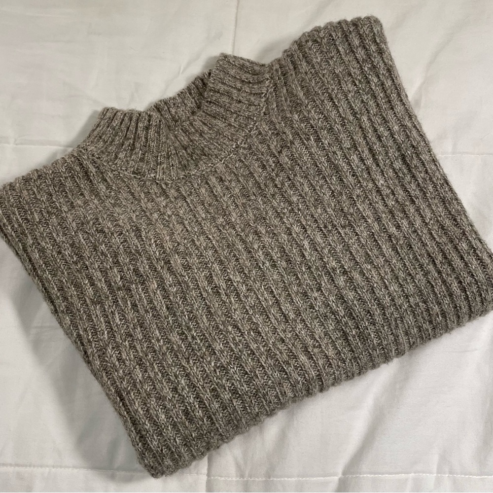 Primark Beige Turtleneck Sweater/Jumper (Large / L)